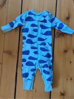 Hanna Andersson whale sleeper 0-3 months